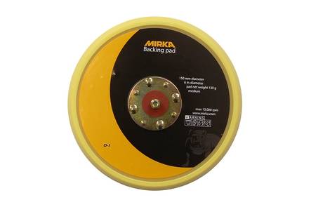 MIRKA Alustalla 150mm 5/16" liima medium - Mirka Alustallat hiomakoneille - 6416868913989 - 1