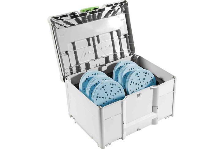 FESTOOL Hiomatarvikkeiden Systainer3 Granat SYS-STF D150 GR-Set 578192 - Hiomapyöröt 150 mm - 4014549440599 - 1