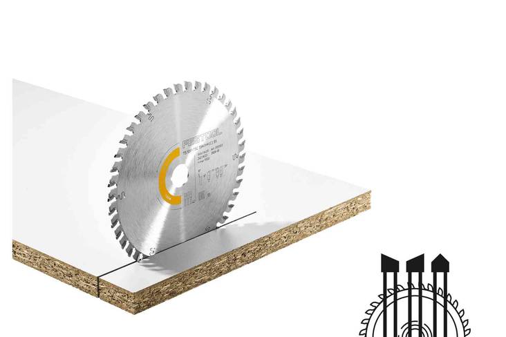 FESTOOL Sahanterä WOOD FINE CUT HW 160x1,8x20 WD42 205553 - Upotussahojen terät - 4014549377079 - 1