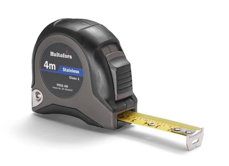 HULTAFORS LYHYT RUOSTUMATON TERÄSMITTANAUHA PRSS 4 M - Hultafors Rullamitat - 7317843504019 - 1