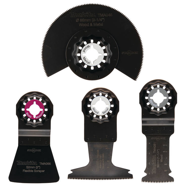 MAKITA Monitoimikoneen teräsarja B-67505 - Starlock terät - 088381541169 - 1