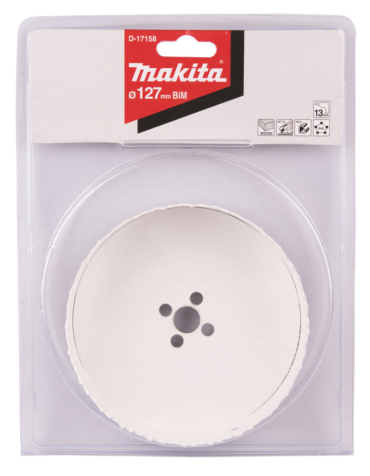 MAKITA Reikäsahanterä , BiM , 127 mm D-17158 - Reikäsahanterät - 088381194969 - 1