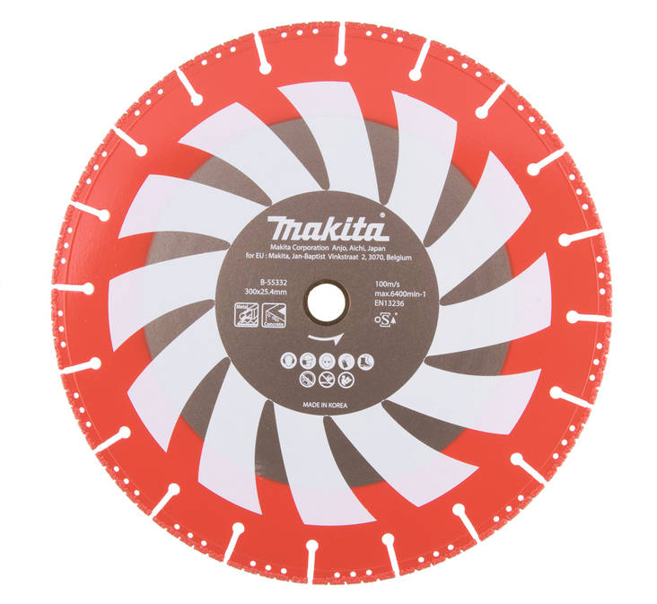 MAKITA Timanttikatkaisulaikka 300x25,4mm Rescue B-55332 - Timanttilaikat, -kupit ja terät - 088381482059 - 1