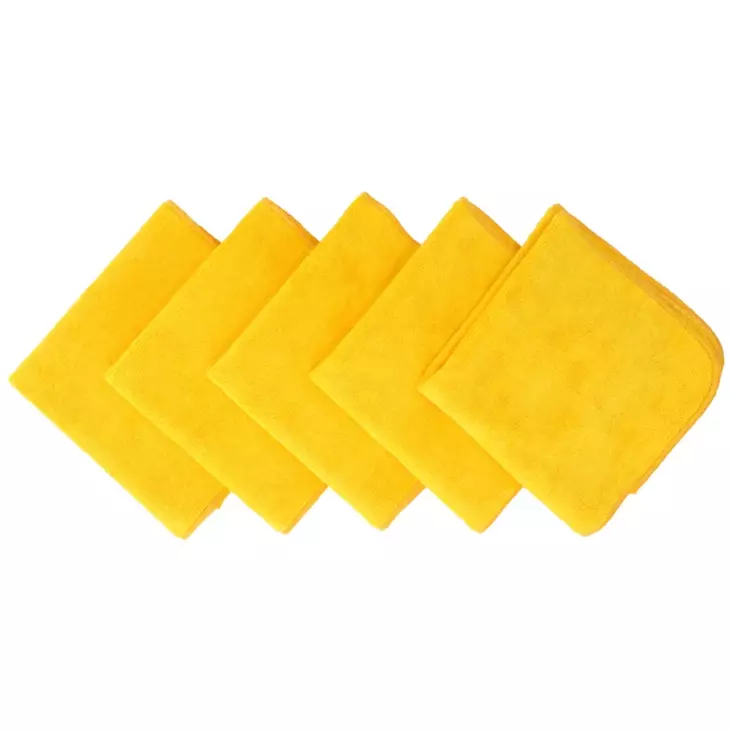 MIRKA Mikrokuitupyyhe 400x400mm keltainen, 5kpl/Pakkaus - Kiillotustarvikkeet - 6416868961829 - 1