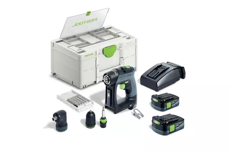 FESTOOL Akkuruuvinväännin CXS 12 2,5-Set 576865 - Festool 12V Porat ja ruuvinvääntimet - 4014549383469 - 1