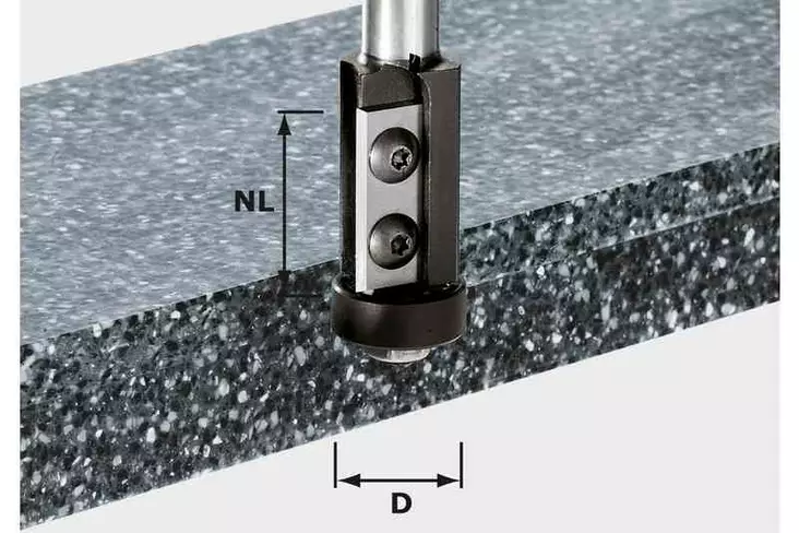 FESTOOL Kääntöteräinen tasoitusjyrsin HW S12 D21/30WM 491120 - Festool tasausjyrsinterät - 4014549077399 - 1