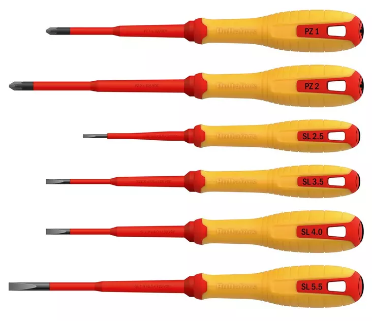 HULTAFORS VDE Ruuvimeisselisarja 6 os. Pozidriv ja talttapää - Hultafors Ruuvimeisselit - 7317844444659 - 1