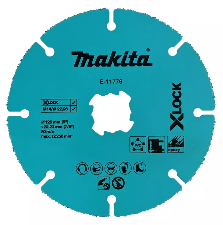MAKITA E-11776 Katkaisulaikka timantti X-LOCK 125X2,0mm - Makita Laikat - 088381584029 - 1