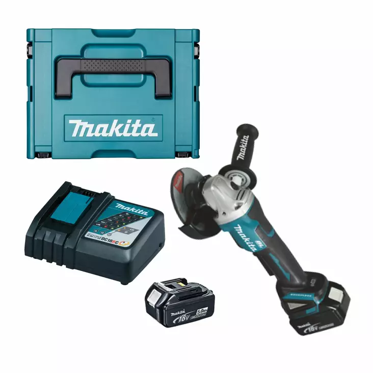 MAKITA Kulmahiomakone LXT ® DGA508RTJ - LXT Akkukonepaketit - 088381814799 - 1