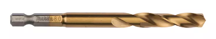 MAKITA Metalliporanterä HSS-Tin 8,0 mm, 1/4" bitsikiinnitys B-51013 - Makita Metalliporanterät - 088381464369 - 1