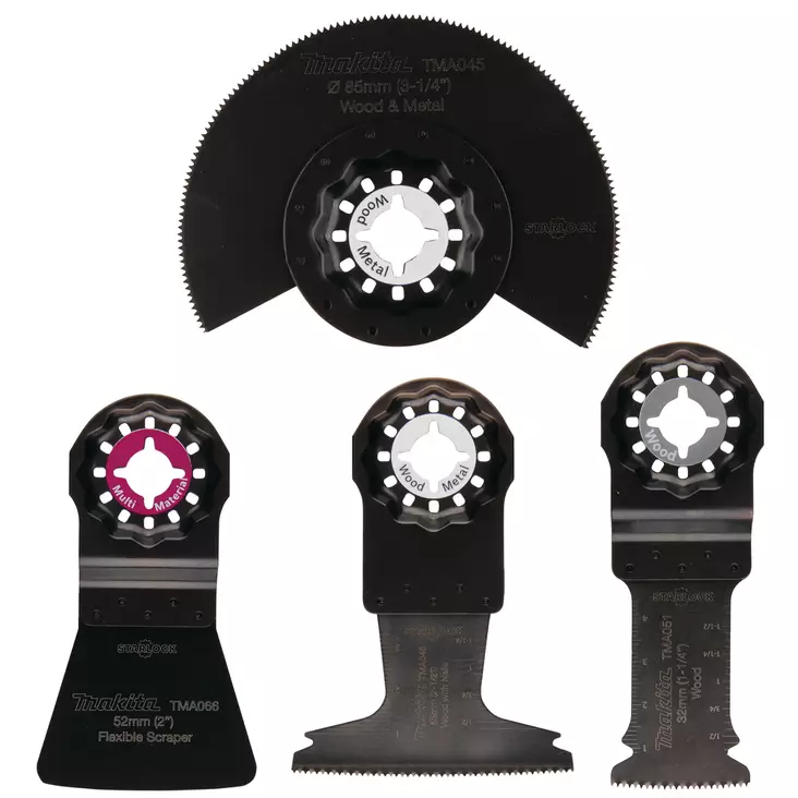 MAKITA Monitoimikoneen teräsarja B-67505 - Makita Starlock terät - 088381541169 - 1