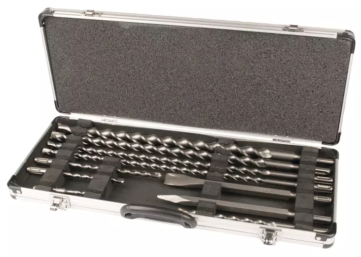 MAKITA Poranterä- ja talttasarja SDS-PLUS, 10-osaa D-19174 - Makita SDS-Plus poranterät 4-leikkuset - 088381253819 - 1