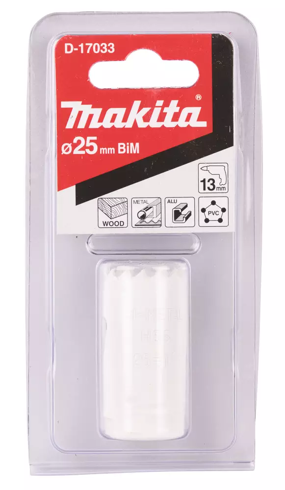 MAKITA Reikäsahanterä , BiM , 25 mm D-17033 - Makita Reikäsahanterät - 088381194839 - 1