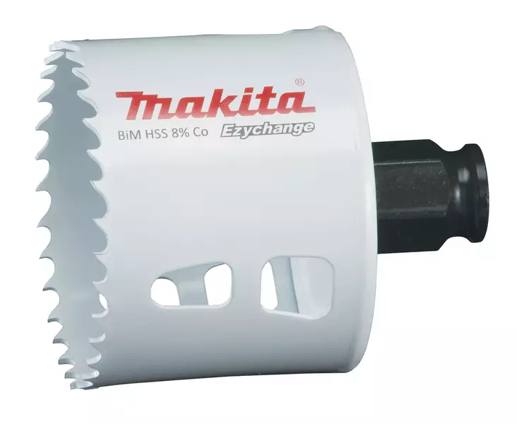 MAKITA Reikäsahanterä BiM 60 mm, Coboltti 8%, Ezychange E-03872 - Makita Reikäsahanterät - 088381562119 - 1