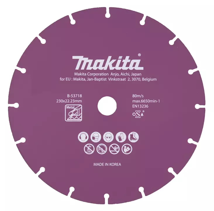 MAKITA Timanttikatkaisulaikka 230x1,6x22,23mm B-53718 - Makita Timanttilaikat, -kupit ja terät - 088381473699 - 1