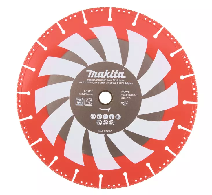 MAKITA Timanttikatkaisulaikka 300x25,4mm Rescue B-55332 - Makita Timanttilaikat, -kupit ja terät - 088381482059 - 1