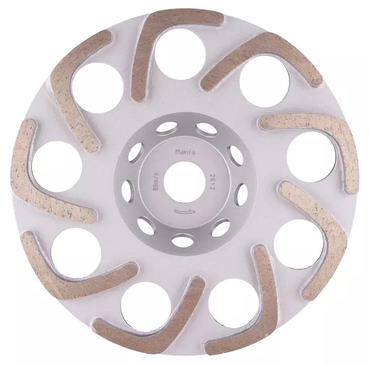 MAKITA Timanttikuppilaikka 180mm, "bumerangi" -segmentti, yleishionta B-48658 - Makita Timanttilaikat, -kupit ja terät - 088381455619 - 1