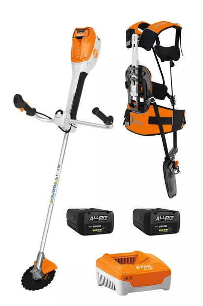 STIHL FSA 400 K Akkuraivaussaha metallisella raivausterällä setti 2 - STIHL AP Pro akkukoneet - FA092000025SET - 1